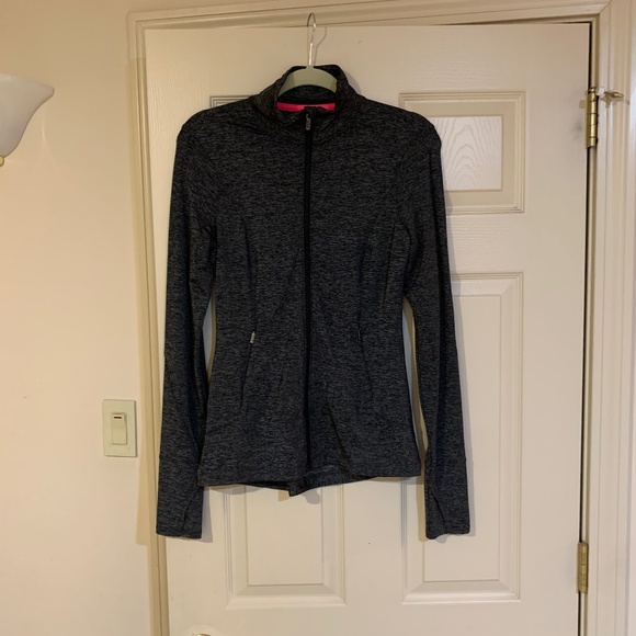 Victoria’s Secret Sport Gray/Black Zip Jacket sz S/P - Picture 1 of 7